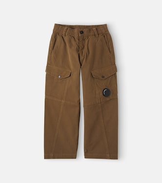 Cotton-blend gabardine cargo pants | C.P. Company Kids