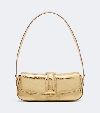 Borsa a spalla Bodrum in pelle metallizzata | The New Arrivals Ilkyaz Ozel