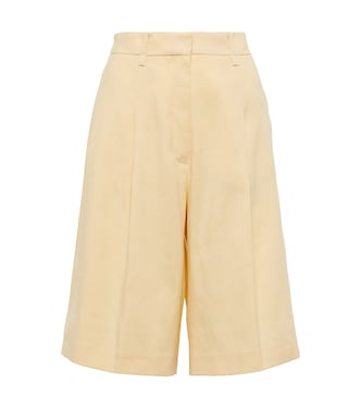Tarah linen-blend Bermuda shorts | Joseph