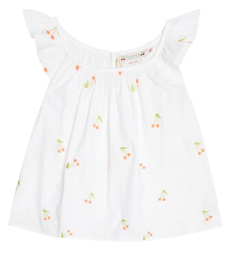 Genia embroidered cotton blouse | Bonpoint