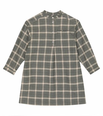 Briony checked cotton dress | Bonpoint