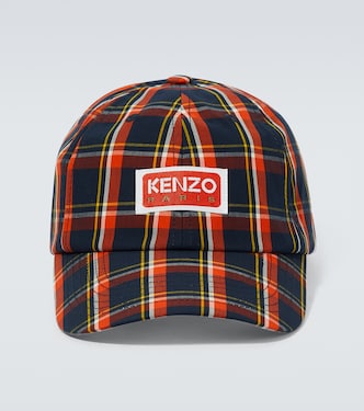 Logo checked cotton baseball cap | Kenzo