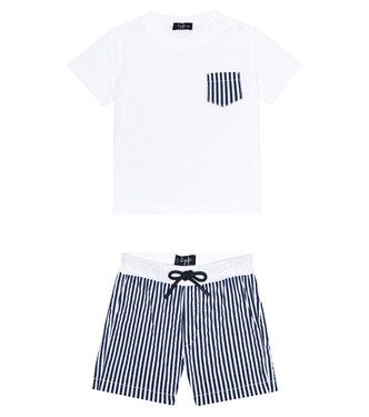 Baby cotton T-shirt and shorts set | Il Gufo
