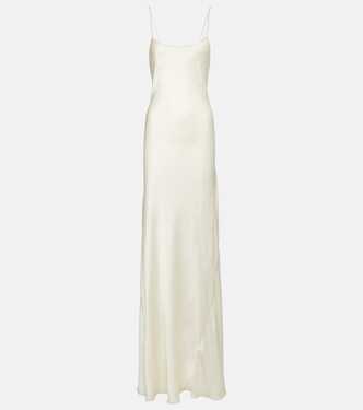 Satin slip dress | Victoria Beckham