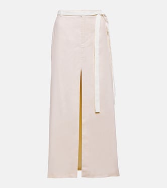 Falda larga Dune de lino y algodón  | SIR