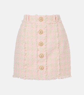 Checked tweed miniskirt | Balmain