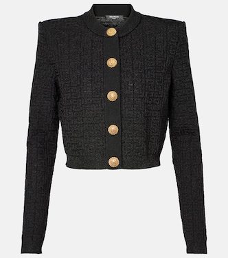PB Labyrinth lamé cardigan | Balmain