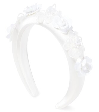 花卉贴花真丝发箍 | Self-Portrait Kids