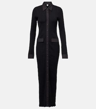 Ribbed-knit shirt dress | Toteme