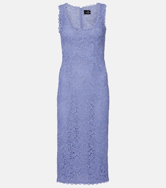 Macramé scalloped midi dress | Etro