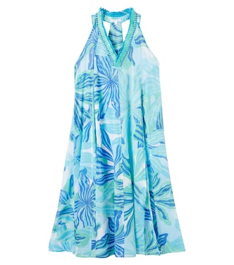 Nava beaded fringed cotton dress | Poupette St Barth Kids