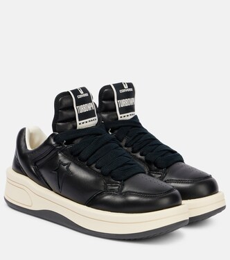 x Converse Turbowpn leather sneakers | Rick Owens