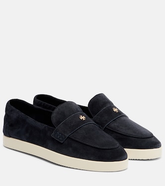 Loafers Double T aus Veloursleder | Tory Burch