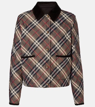 Burberry Check quilted cotton jacket | Burberry
