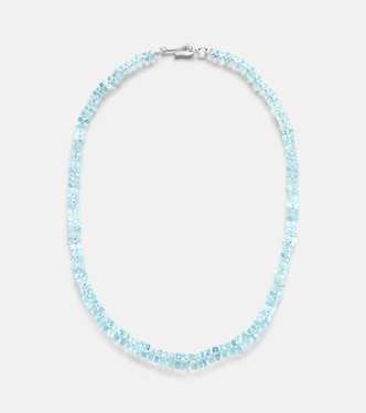 Collier en or blanc 18 ct et aquamarines | Ileana Makri