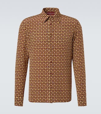 Camisa de seda estampada | Gucci