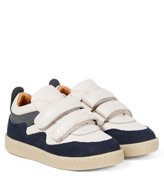 Kesio suede-trimmed leather sneakers | Donsje