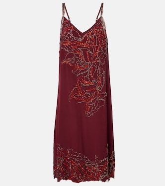 Beaded silk slip dress | Dries Van Noten