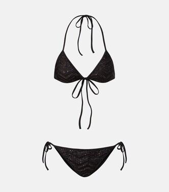 Zigzag sequined lamé bikini | Missoni
