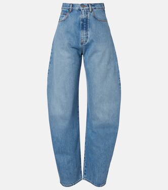 High-rise barrel-leg jeans | Alaïa