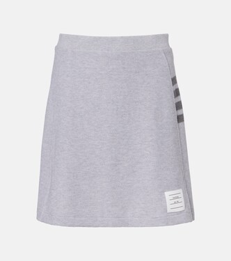 4-Bar cotton miniskirt | Thom Browne