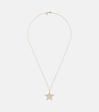 Collier Icon Wallpaper Star en or 14 ct et diamants | Sydney Evan