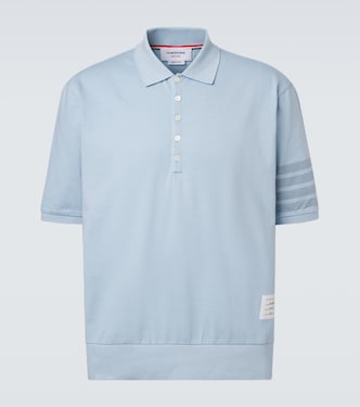 4-Bar cotton jersey polo shirt | Thom Browne