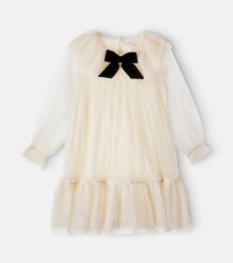 Bow-detail tulle dress | Konges Sløjd