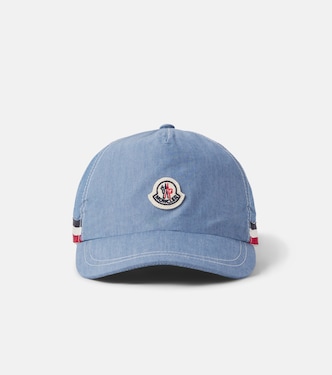 Logo cotton-blend denim baseball cap | Moncler Enfant