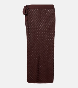 Dawn knitted wrap skirt | Melissa Odabash