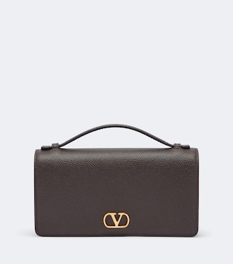 Portafoglio con catena VLogo Signature Mini in pelle | Valentino Garavani