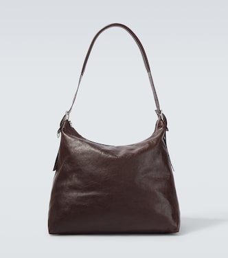 Belted leather shoulder bag | Lemaire