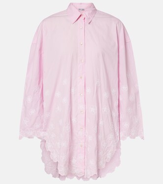 Embroidered cotton poplin shirt | Juliet Dunn