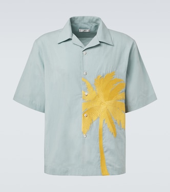 Embroidered bowling shirt | Commas