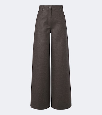 Virgin wool wide-leg pants | Max Mara