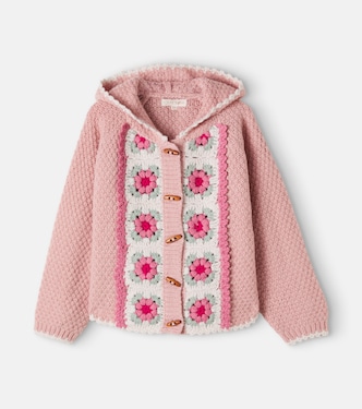 Maelou crochet-trimmed floral cardigan | Louise Misha