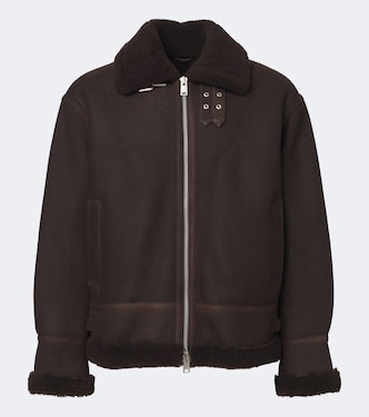 Sano shearling-lined leather jacket | Arma