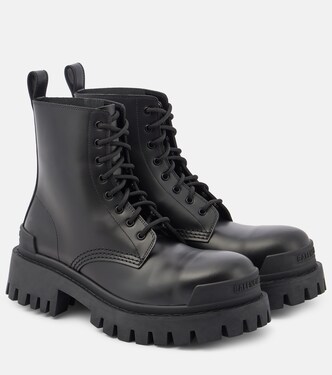 Strike leather ankle boots | Balenciaga