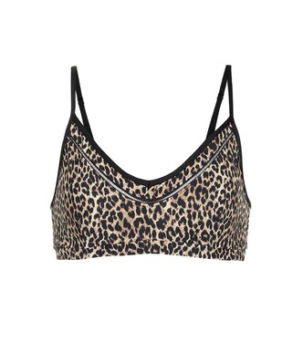 Leopard-print sports bra | The Upside