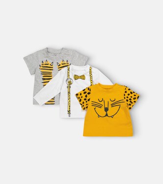 Baby set of 3 cotton T-shirts | Stella McCartney Kids