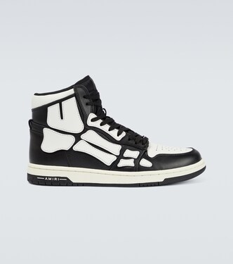 Skeleton high-top leather sneakers | Amiri