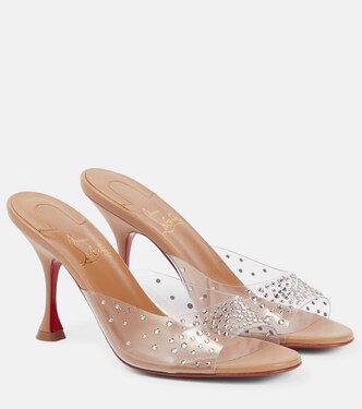 Nudes Degramule embellished mules | Christian Louboutin