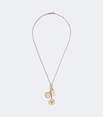 Strength, Internal Compass & Reverie 18kt gold pendant necklace with diamonds | FoundRae