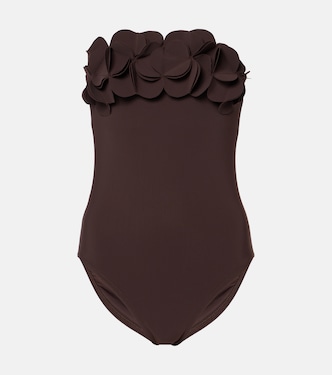 Tess floral bandeau swimsuit | Karla Colletto