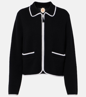 Wool and cashmere zip-up sweater | Jardin des Orangers
