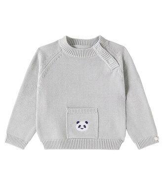 Baby Loeke cotton sweater  | Donsje