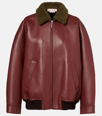 Chaqueta de piel con borrego | Marni