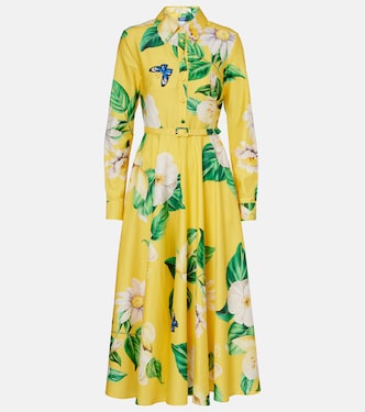 Zara floral cotton shirt dress | Leo Lin