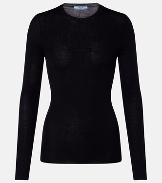 Wool and silk-blend sweater | Prada