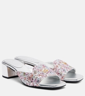 Pantoletten Dina 45 mit Glitter | Jimmy Choo